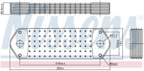 Nissens 90715 - RADIADOR ACEITE SCANIA P-SERIES(04-