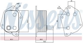 Nissens 90721 - RADIADOR ACEITE HYUNDAI ELANTRA(MD/