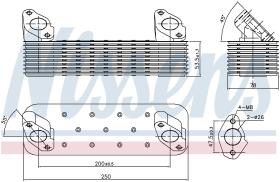 Nissens 90728 - RADIADOR ACEITE MAN F 90(86-)