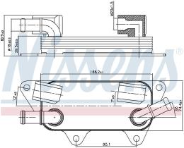 Nissens 90789 - RADIADOR ACEITE LAND ROVER FREELAND