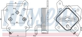 Nissens 90790 - RADIADOR ACEITE SUBARU TREZIA(10-)1