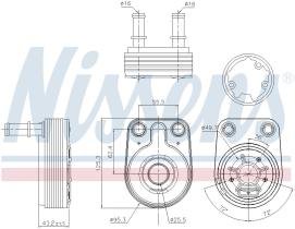 Nissens 90795 - RADIADOR ACEITE FIAT STRADA(178)(99