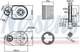 Nissens 90796 - RADIADOR ACEITE IVECO DAILY V(11-)3