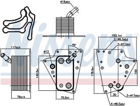 Nissens 90802 - RADIADOR ACEITE VAUXHALL ZAFIRA B(0