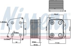 Nissens 90824 - RADIADOR ACEITE VOLKSWAGEN TOUAREG(