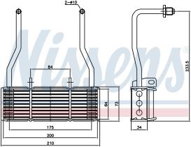 Nissens 90835 - ENFRIADOR DE ACEITE CITROEN DYANE 6