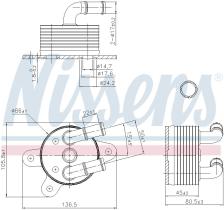 Nissens 90842 - RADIADOR ACEITE MAZDA CX-5(KE.GH)(1