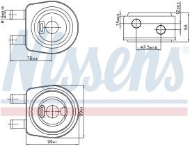 Nissens 90850 - RADIADOR ACEITE VOLVO S40(VS)(95-)2