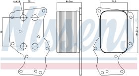 Nissens 90851 - ENFRIADOR DE ACEITE BMW 4 F32-F33-F