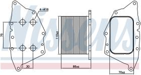 Nissens 90862 - RADIADOR ACEITE MINI COUNTRYMAN(F60