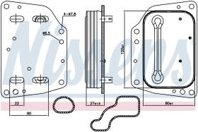 Nissens 90882 - RADIADOR ACEITE FIAT 500 L(12-)1.3