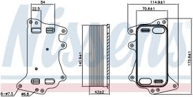 Nissens 90903 - RADIADOR ACEITE BMW X1 E84(09-)X1 1