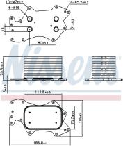 Nissens 90910 - RADIADOR ACEITE AUDI A 6/S 6(C6)(04