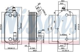 Nissens 90916 - RADIADOR ACEITE AUDI A 8/S 8(4H)(10