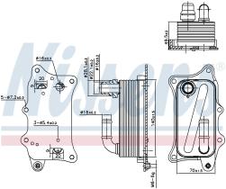 Nissens 90918 - RADIADOR ACEITE AUDI A 8/S 8(4H)(10