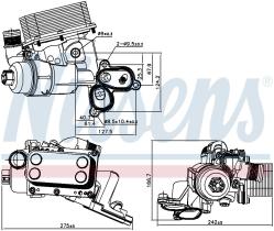 Nissens 90924 - RADIADOR ACEITE RENAULT ESPACE IV(0