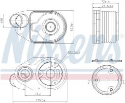 Nissens 90932 - RADIADOR ACEITE IVECO DAILY IV(06-)