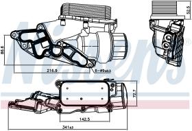 Nissens 90933 - RADIADOR ACEITE MERCEDES E-CLASS W