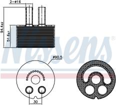 Nissens 90935 - RADIADOR ACEITE OPEL MOVANO A(98-)2