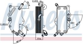 Nissens 90942 - RADIADOR ACEITE AUDI A 7/S 7(4G)(10