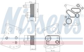 Nissens 90943 - RADIADOR ACEITE MERCEDES C-CLASS W