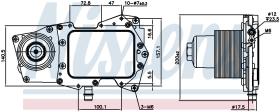 Nissens 90945 - RADIADOR ACEITE RANGE ROVER IV(LG)(