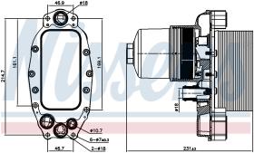 Nissens 90948 - RADIADOR ACEITE LAND ROVER DISCOVER