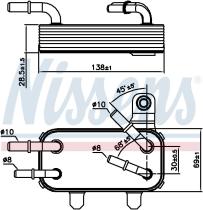 Nissens 90951 - RADIADOR ACEITE LAND ROVER DEFENDER