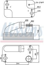 Nissens 90956 - RADIADOR ACEITE RVI-RENAULT TRUCKS