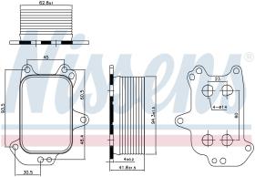 Nissens 90966 - RADIADOR ACEITE PEUGEOT 208(12-)1.6