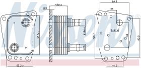 Nissens 90967 - RADIADOR ACEITE PEUGEOT 308(13-)2.0