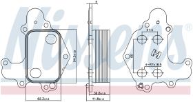 Nissens 90968 - RADIADOR ACEITE PEUGEOT 208(12-)1.2