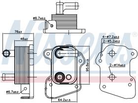  90977 - RADIADOR ACEITE OPEL ASTRA H(04-)1.