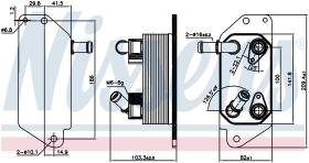 Nissens 91115 - RADIADOR ACEITE FORD KUGA(CBS)(13-)