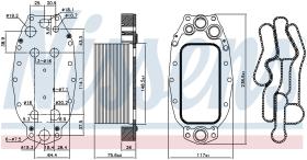 Nissens 91118 - RADIADOR ACEITE PEUGEOT 407(6D.6C.6