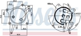 Nissens 91119 - RADIADOR ACEITE DODGE CALIBER(06-)2