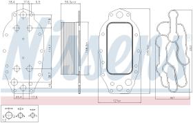 Nissens 91121 - RADIADOR ACEITE PEUGEOT 607(9D.9U)(