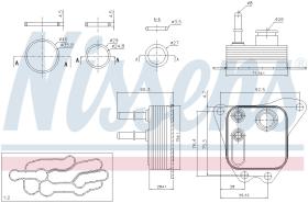 Nissens 91122 - RADIADOR ACEITE PEUGEOT 607(9D.9U)(