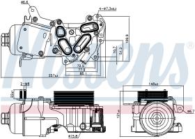 Nissens 91124 - RADIADOR ACEITE PEUGEOT 208(12-)1.6