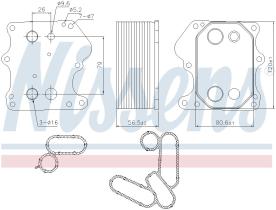 Nissens 91128 - RADIADOR ACEITE FORD TRANSIT(TTG)(1