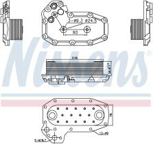 Nissens 91141 - RADIADOR ACEITE MERCEDES CONECTO(01