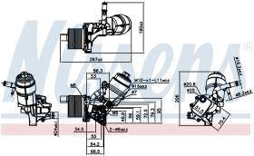 Nissens 91161 - RADIADOR ACEITE VAUXHALL MERIVA B(1