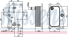 Nissens 91165 - RADIADOR ACEITE OPEL ANTARA(06-)2.2