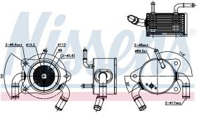 Nissens 91180 - RADIADOR ACEITE MITSUBISHI GALANT V