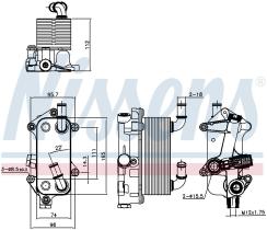 Nissens 91182 - RADIADOR ACEITE VAUXHALL VECTRA C(0