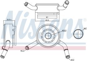 Nissens 91192 - RADIADOR ACEITE NISSAN JUKE(F15)(10