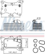 Nissens 91198 - RADIADOR ACEITE DODGE CALIBER(06-)2