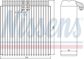 Nissens 92107 - EVAPORADOR TOYOTA LAND CRUISER  J80