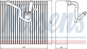 Nissens 92187 - EVAPORADOR OPEL COMBO(00-)1.2 I 16V