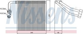 Nissens 92195 - EVAPORADOR FORD FOCUS C-MAX(CAP.CB3